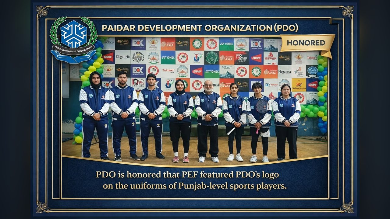 PEF features PDO logo on Punjab-level sports team uniforms